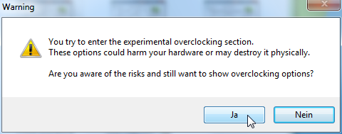 Overclocking: Warnung
