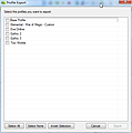 Profileditor: Export-Auswahl