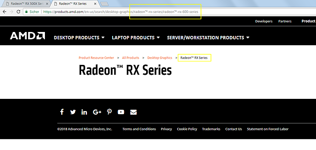 AMD Radeon RX 600 Serie