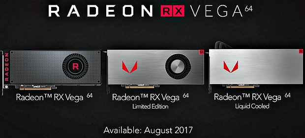 AMD Radeon RX Vega – Modell-Varianten (Referenzdesigns)
