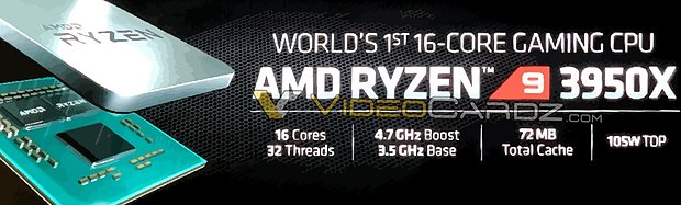 AMD Ryzen 9 3950X Spezifikationen