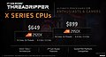 AMD Ryzen Threadripper 2920X & 2950X Spezifikationen