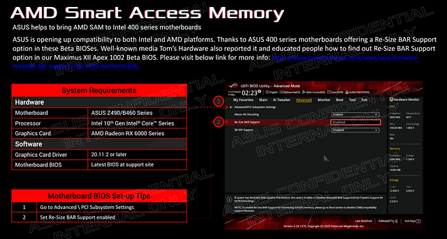 AMD "SAM" auf Intel "Comet Lake" (1)