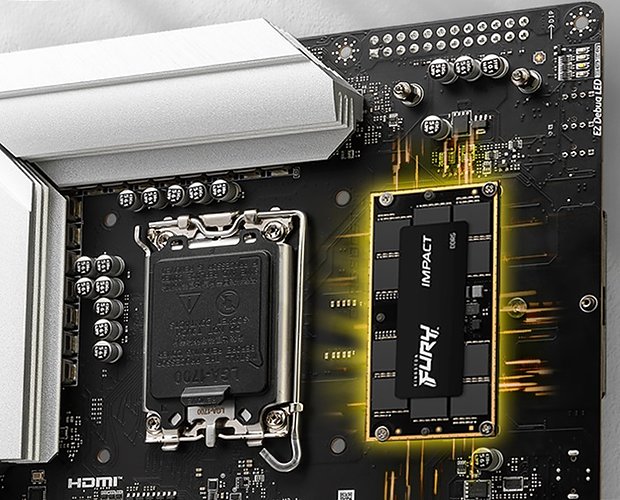 CAMM2-Speicher auf einem MSI-Mainboard