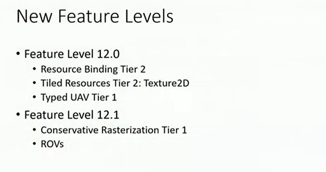 DirectX 12: Neue Feature-Levels