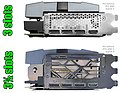 Grafikkarten mit 3 Slots und 3½ Slots Tiefe