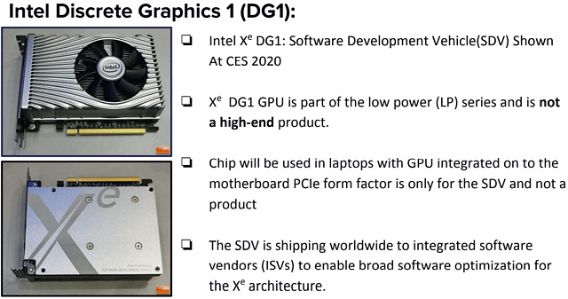 Intel DG1 is Mobile only