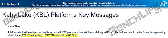 Intel Kaby Lake Refresh (?)