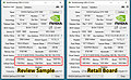 MSI GeForce GTX 1080 Gaming X: Pressesample (links) vs. Retailkarte (rechts)