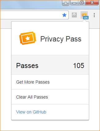 "Privacy Pass" Browser-Addon