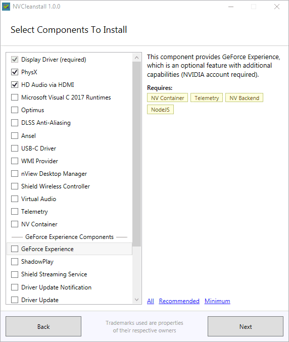 TechPowerUp "NVCleanstall" Tool