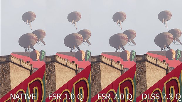 Bildqualitäts-Vergleich auf 4K – Nativ vs FSR 1.0 vs FSR 2.0 vs DLSS 2.3