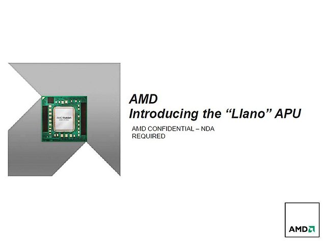 AMDs Präsentation zur Llano-Prozessorenarchitektur, Teil 1