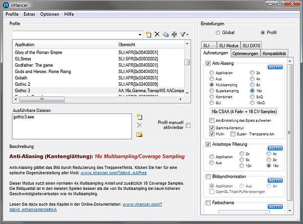 nHancer 2.4 Screenshot