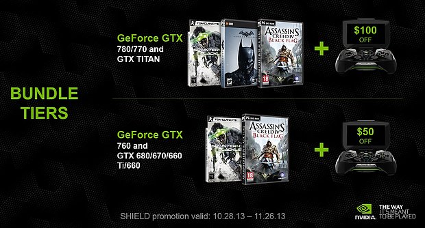 nVidia GeForce GTX 600/700 Spiele-Bundles Oktober 2013