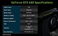 nVidia GeForce GTX 680 Spezifikationen