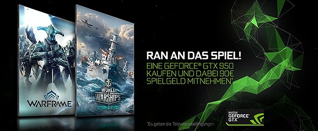 nVidia GeForce GTX 950 Ingamewährung-Bundle