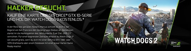 nVidia "Watch Dogs 2" Spielebundle