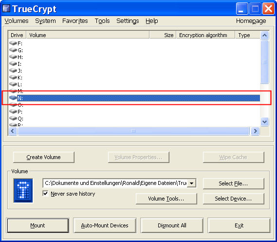 TrueCrypt im Notebook-Einsatz, Bild 15