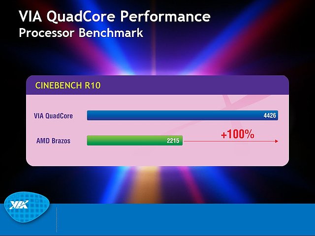 VIA-Präsentation zum Nano QuadCore-Prozessor, Teil 8