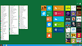 Designvorschlag für Windows 8 Metro auf dem Desktop