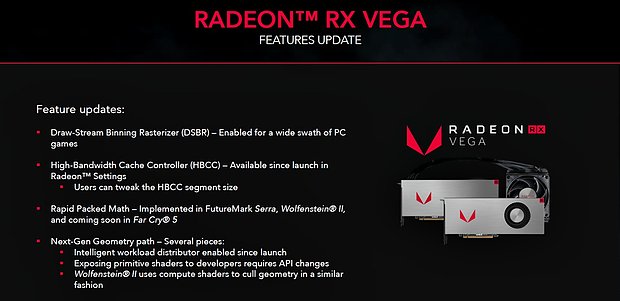 AMD Radeon RX Vega Features Update (Januar 2018)