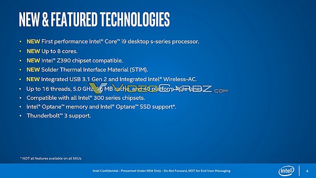 Intel Core i-9000 Features