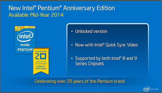  "Intel Pentium Aniversary Edition"