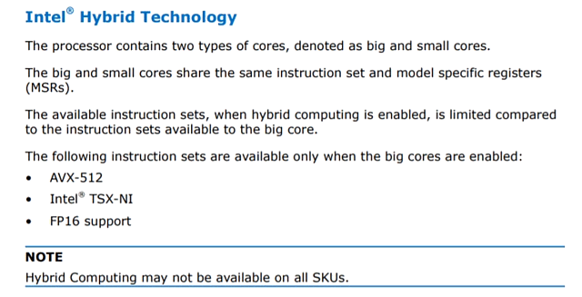 Intel "Hybrid Technology"