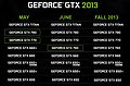 nVidia GeForce Schedule 2013