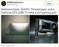 nVidias Glückwünsche zu AMDs Threadripper